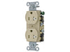 Bryant Receptacles Straight Blade Commercial Tamper-Resistant 20A 125V 5-20R Ivory (CRS20ITR)