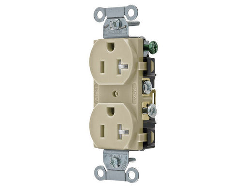 Bryant Receptacles Straight Blade Commercial Tamper-Resistant 20A 125V 5-20R Ivory (CRS20ITR)