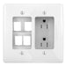 Bryant RECES Tamper-Resistant Duplex Receptacle 2-Gang With Snap Fit 15A 125V White (RR1514W)