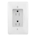 Bryant Recess Tamper-Resistant Duplex Receptacle 15A 125V White (RR1510W)