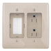 Bryant Recess Tamper-Resistant Duplex Receptacle 2-Gang With Feed-Through 15A 125V Light Almond (RR1512LA)