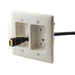 Bryant Recess Tamper-Resistant Duplex Receptacle 2-Gang With Feed-Through 15A 125V White (RR1512W)