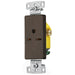 Bryant Residential Single Receptacle 15A 250V Self Grounding Decorator Brown (RRD155)