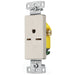 Bryant Residential Single Receptacle 15A 250V Self Grounding Decorator Light Almond (RRD155LA)