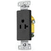 Bryant Residential Single Receptacle 20A 125V Self Grounding Decorator Black (RRD201BK)