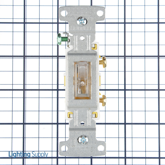 Bryant Residential Toggle Switch Single-Pole Illuminated 15A 120V CLR (RS115ILC)