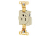 Bryant Single Industrial Grade Receptacle Isolated Ground 15A 125V 5-15R Ivory (5261IGI)