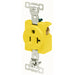 Bryant Single Receptacle Commercial/Industrial Grade 20A 125V 5-20R Yellow (5361CR)