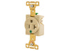 Bryant Single Receptacle Hospital Grade 20A 125V 5-15R Ivory (8310I)