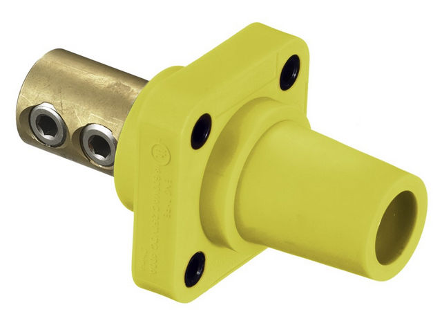 Bryant Single-Pole 300/400A Female Receptacle Screw Yellow (HBLFRY)