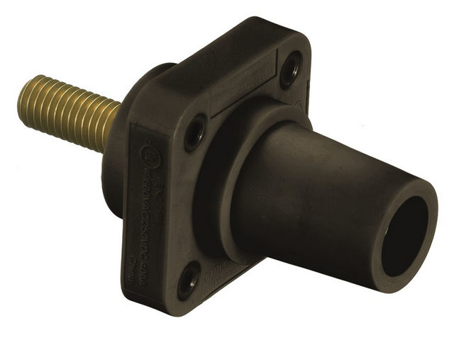 Bryant Single-Pole 300/400A Female Stud Receptacle Brown (HBLFRSCBN)