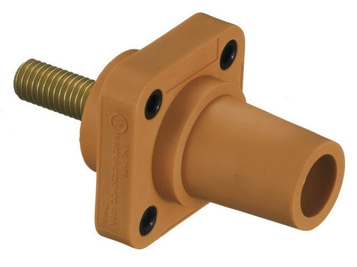 Bryant Single-Pole 300/400A Female Stud Receptacle Orange (HBLFRSO)