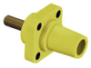 Bryant Single-Pole 300/400A Female Stud Receptacle Yellow (HBLFRSY)