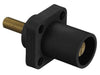 Bryant Single-Pole 300/400A Male Stud Receptacle Black Threaded (HBLMRSCBK)