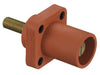 Bryant Single-Pole 300/400A Male Stud Receptacle Red Threaded (HBLMRSCR)