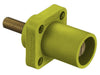 Bryant Single-Pole 300/400A Male Stud Receptacle Yellow Threaded (HBLMRSCY)