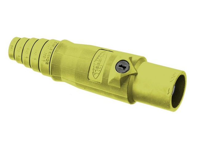 Bryant Single-Pole 400A Male Plug Yellow (HBL400MY)