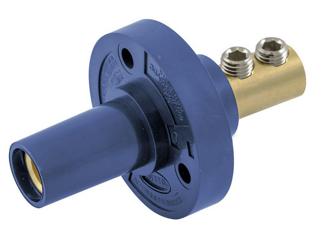 Bryant Single-Pole Series 15 Receptacle Double Set Screw Termination Blue (HBL15FRBL)