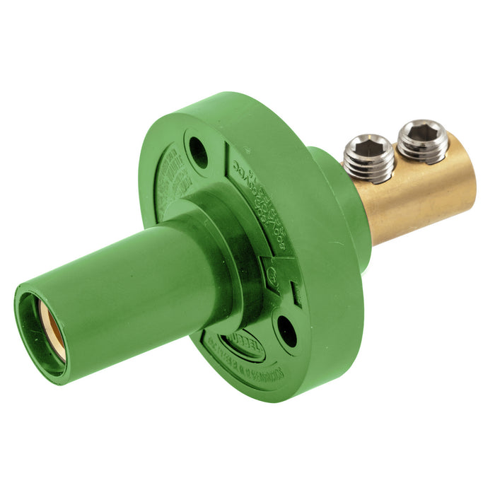 Bryant Single-Pole Series 15 Receptacle Double Set Screw Termination Green (HBL15FRGN)