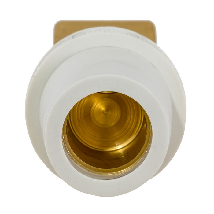 Bryant Single-Pole 300/400A Female Offset Stud Angled White (HBLFOAW)