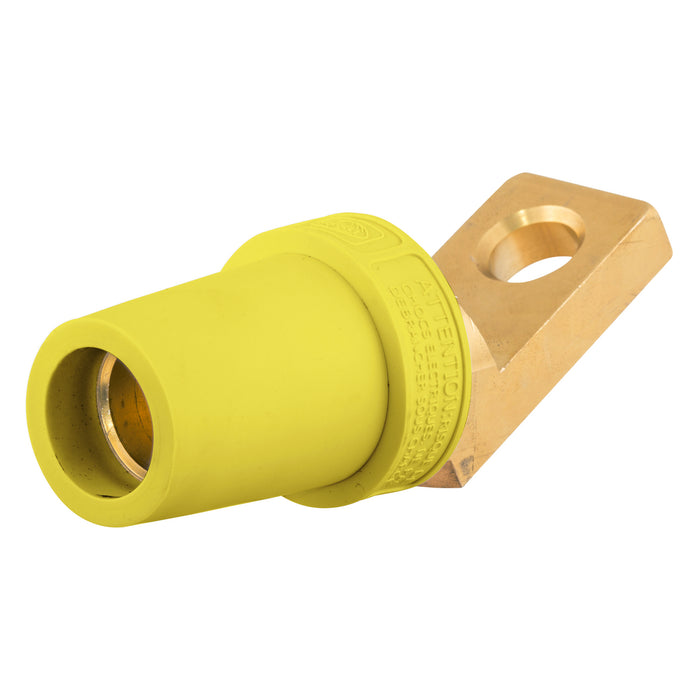 Bryant Single-Pole 300/400A Female Offset Stud Angled Yellow (HBLFOAY)