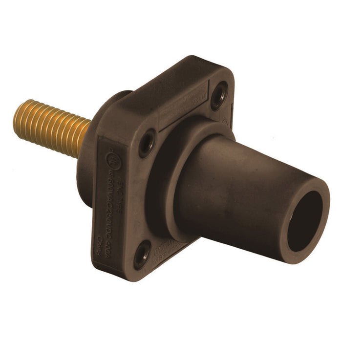 Bryant Single-Pole 300/400A Female Stud Receptacle Brown (HBLFRSCBN)