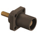 Bryant Single-Pole 300/400A Male Stud Receptacle Brown (HBLMRSBN)