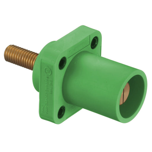 Bryant Single-Pole 300/400A Male Stud Receptacle Green (HBLMRSGN)