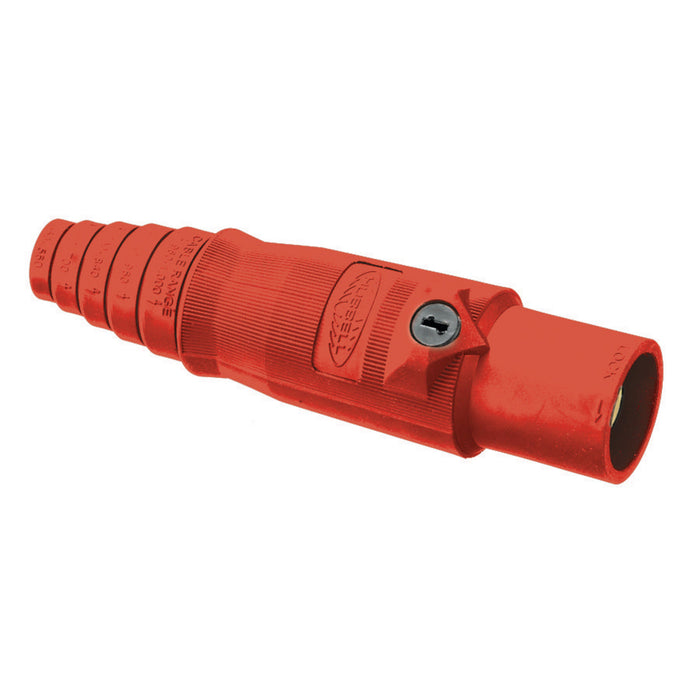 Bryant Single-Pole 400A Male Plug Red (HBL400MR)