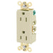 Bryant Style Duplex Receptacle 15A 125V 5-15R Ivory (9252I)