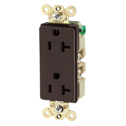 Bryant Style Duplex Receptacle 20A 125V Brown (9352BRN)