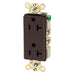 Bryant Style Duplex Receptacle 20A 125V Brown (9352BRN)