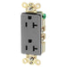 Bryant Style Duplex Receptacle 20A 125V Gray (9352GRY)