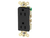 Bryant Style Duplex Receptacle 15A 125V 5-15R Black (9252BLK)