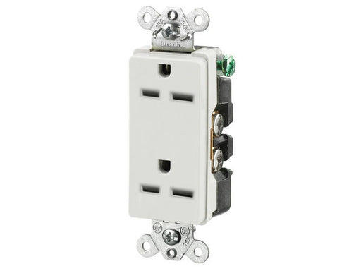 Bryant Style Duplex Receptacle 15A 250V White (9662W)