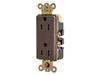 Bryant Style Duplex Receptacle Hospital Grade 15A 125V 5-15R Brown (9200)