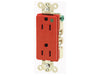 Bryant Style Duplex Receptacle Hospital Grade 15A 125V 5-15R Red (9200RED)