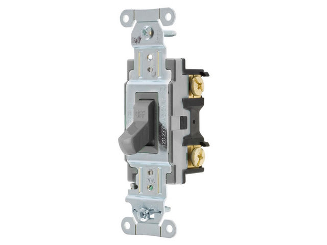 Bryant Switch Commercial Single-Pole 20A 120/277V Switch Gray (CS120BGRY)