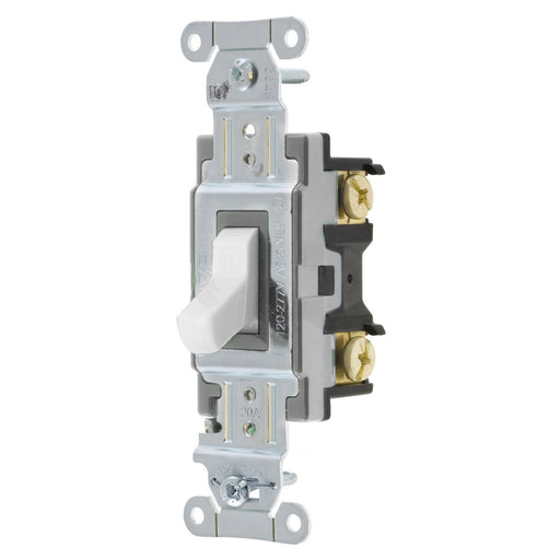 Bryant Switch Commercial Single-Pole 20A 120/277V Switch White (CS120BW)