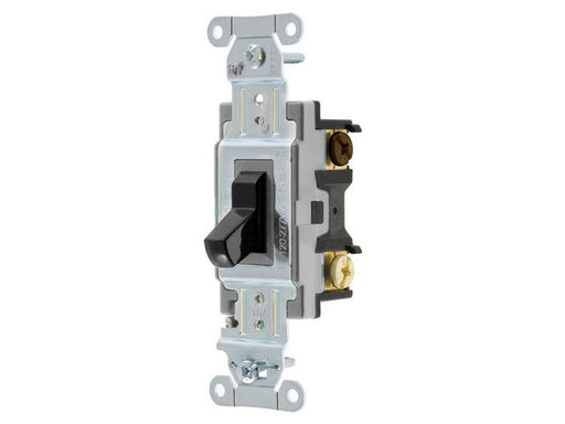 Bryant Switch Commercial 3-Way 15A 120/277V Back And Side Wired Black (CSB315BBLK)