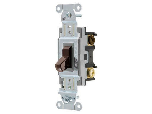 Bryant Switch Commercial 3-Way 15A 120/277V Back And Side Wired Brown (CSB315B)