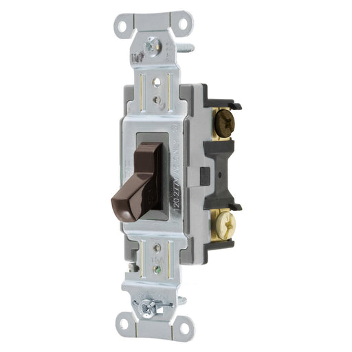 Bryant Switch Commercial 3-Way 15A 120/277V Back And Side Wired Brown (CSB315B)