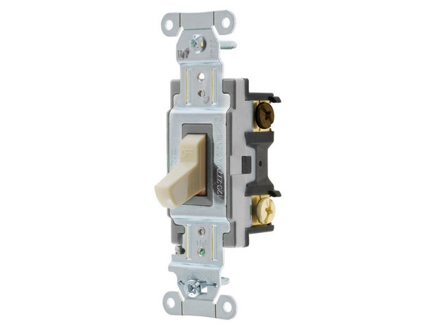 Bryant Switch Commercial 3W 15A 120/277V Switch Ivory (CS315BI)