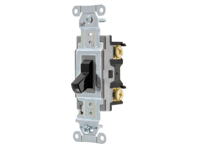 Bryant Switch Commercial 4-Way 15A 120/277V Back And Side Wired Black (CSB415BBLK)