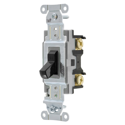 Bryant Switch Commercial Double-Pole 15A 120/277V Back And Side Wired Black (CSB215BBLK)