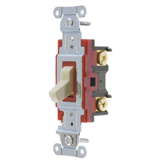 Bryant Switch Heavy-Duty 4-Way 20A 120/277V Back And Side Wired Ivory (4904BI)