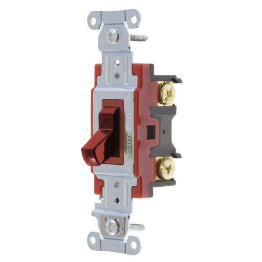 Bryant Switch Heavy-Duty 4-Way 20A 120/277V Back And Side Wired Red (4904BRED)