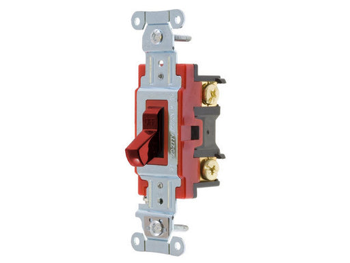 Bryant Switch Heavy-Duty Double-Pole 20A 120/277V Back And Side Wired Red (4902BRED)