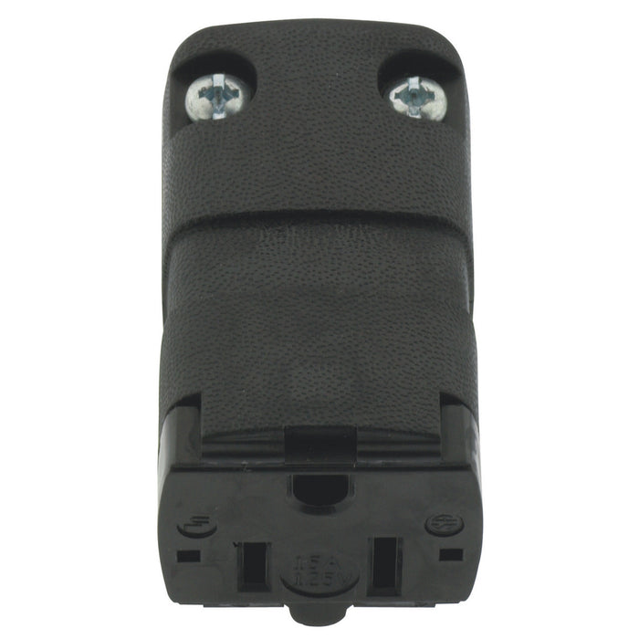 Bryant Valise Connector 15A 125V 5-15P Black (5969VBK)