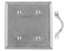 Bryant Wall Plate 2-Gang Blank Strap 430SS (SS24L)